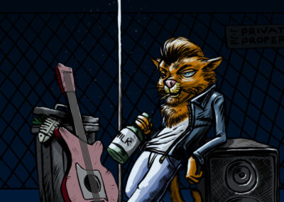 Rockabilly Stray Cat by Line