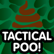 Twitch channel emoji Tactical Poo Over Green
